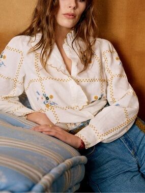 Chlo shirt - Sézane x Lucia Vergara